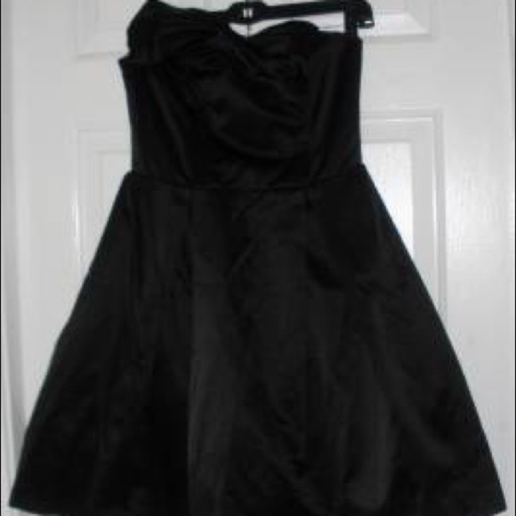 Womens Black Kate Young Strapless Party Dress 6 - Picture 3 of 8